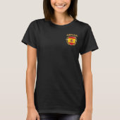 エスパーナスペイン国旗のシールドTシャツ Tシャツ (正面)