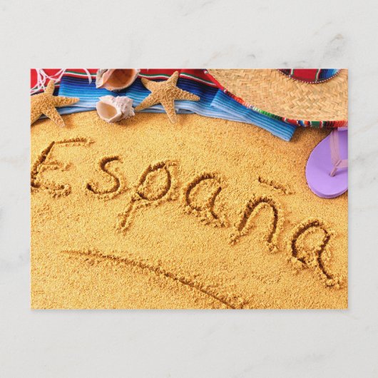 エスパーニャスペインビーチはがき ポストカード (正面)