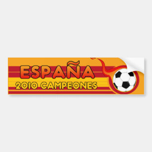 エスパーニャ2010年のCampeonesのサッカーのバンパーステッカー バンパーステッカー
