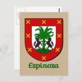 エスピノサファミリーヘラルディックシールド ポストカード (正面/裏面)