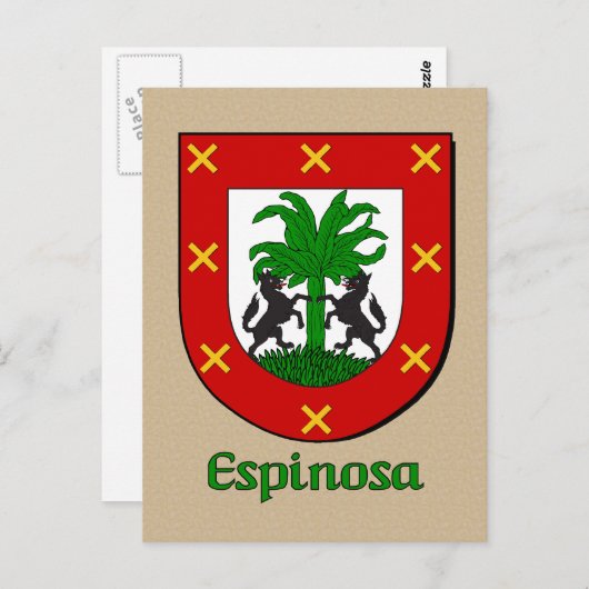エスピノサファミリーヘラルディックシールド ポストカード (正面/裏面)