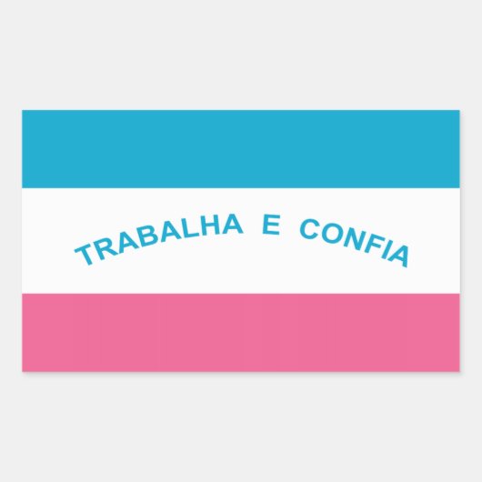 エスピリト・サント、ブラジル国国旗のステッカー 長方形シール (正面)