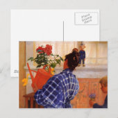 エスブジョーンリーがカリンビオレットを持ち込む ポストカード (正面/裏面)