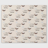 エスプレスモダンソ図解入りの、写真付きの・マルティーニ ラッピングペーパー (フラット)