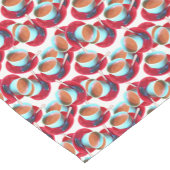 エスプレッカラフルソカップと受け皿写真 ショートテーブルランナー (コーナー)