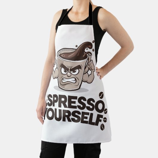エスプレッソあなたおもしろい – コーヒー恋人デザイン エプロン (インサイチュ)