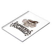 エスプレッソあなたおもしろい – コーヒー恋人デザイン ノートブック (左側)