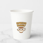 エスプレッソあなた | かわいい&コおもしろいーヒー紙カップ 紙コップ (裏面)