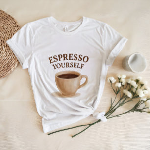 エスプレッソあなた コーヒおもしろいー好きシャツ Tシャツ