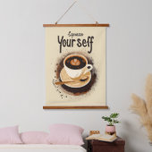 エスプレッソあなた 吊り下げ型タペストリー (寝室)