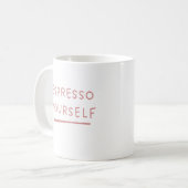 エスプレッソお前だ。 コーヒーマグカップ (正面左)