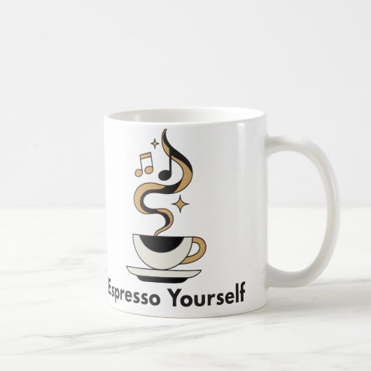エスプレッソで自分を表現しよう コーヒーマグカップ (右)