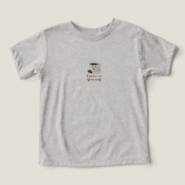 エスプレッソで自分を表現しよう - 笑顔のコーヒーTシャツ