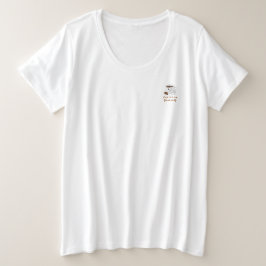 エスプレッソで自分を表現しよう – 笑顔のコーヒーTシャツ プラスサイズTシャツ