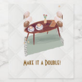 エスプレッソとバルーン ワインラベル (シングルラベル)