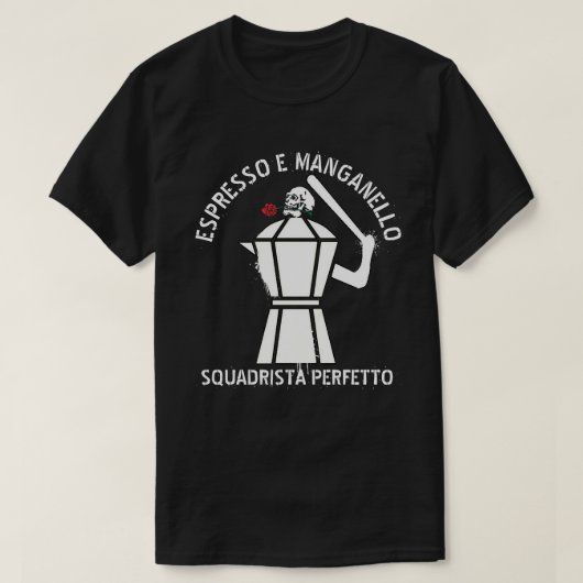 エスプレッソとマンガネッロ Tシャツ (デザイン正面)