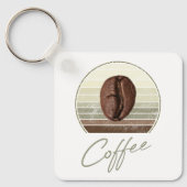 エスプレッソとレトロバリスタのためのコーヒー豆 キーホルダー (正面)