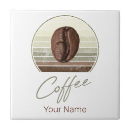 エスプレッソとレトロバリスタのためのコーヒー豆 タイル