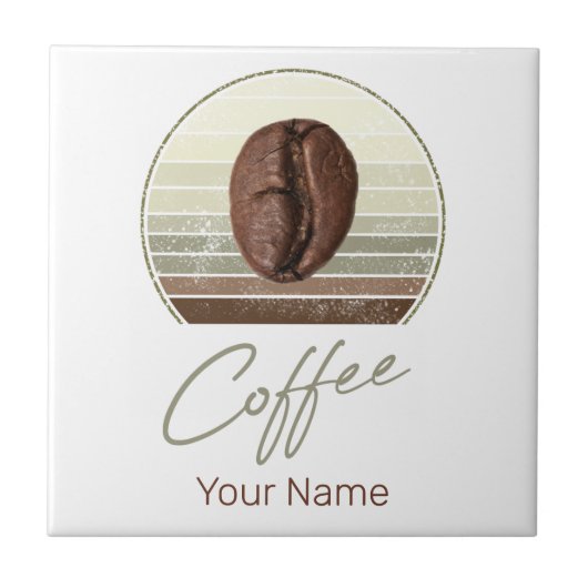 エスプレッソとレトロバリスタのためのコーヒー豆 タイル (正面)