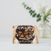 エスプレッソのカップケーキの名刺 名刺 (スタンド正面)