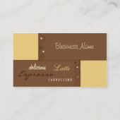エスプレッソのカフェの名刺 名刺 (裏面)