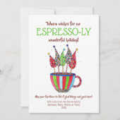 エスプレッソのクリスマスツリー シーズンカード (正面)