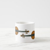 エスプレッソのコップで再生されるStradivariのバイオリンのデュオ エスプレッソカップ (正面)