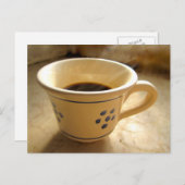 エスプレッソのコップの郵便はがき ポストカード (正面/裏面)