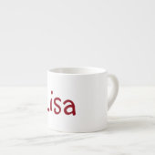 エスプレッソのマグの彼女の名前カスタマイズ エスプレッソカップ (正面右)