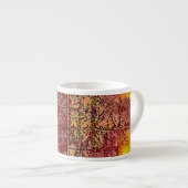 エスプレッソのマグ-抽象的でカラフルな芸術 エスプレッソカップ (正面右)