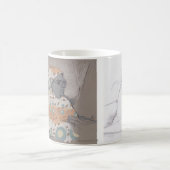 エスプレッソの女性 コーヒーマグカップ (中央)