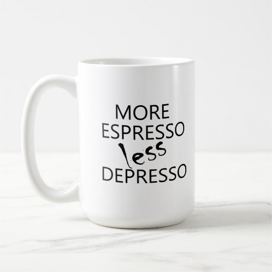 エスプレッソの抑制 コーヒーマグカップ (左)
