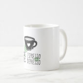 エスプレッソの抑制 コーヒーマグカップ (正面右)