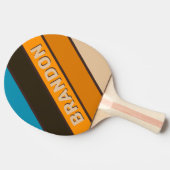 エスプレッソはっきりしたストライプのドリフト 卓球ラケット (横)