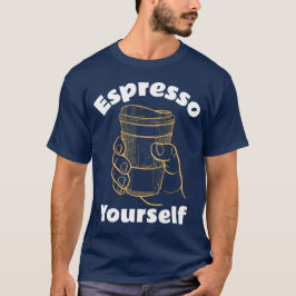 エスプレッソをこよなく愛する人へ - コーヒー愛好家のためのデザイン Tシャツ