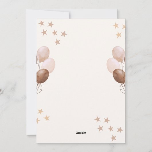 エスプレッソをテーマにした双子の妊娠の発表 シーズンカード (裏面)