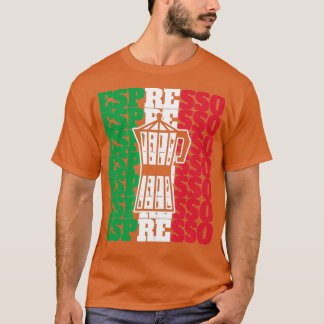 エスプレッソイタリアデザインプレゼント Tシャツ