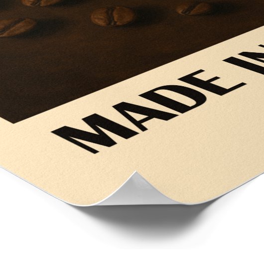 エスプレッソイタリアンコーヒーバーキッチンウォールアート ポスター (角)