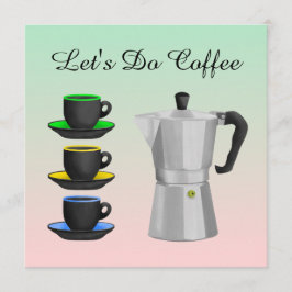 エスプレッソイタリアンコーヒーポット 招待状