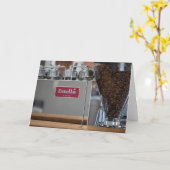 エスプレッソエレガンス:エステラカフェを垣間見る カード (黄色い花)