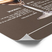 エスプレッソクラシックマルティーニレシピ ポスター (角)