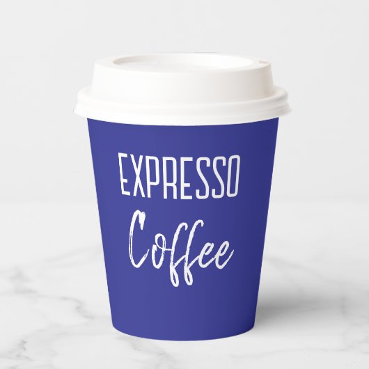 エスプレッソコーヒー カスタマイズ可能 紙コップ (正面)