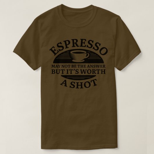 エスプレッソショット Tシャツ (デザイン正面)