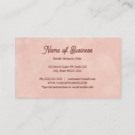 エスプレッソスタンドコーヒーショップカップと豆 名刺 (裏面)