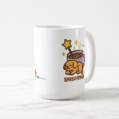 エスプレッソパトロナム – 魔法のコーヒーエネルギー コーヒーマグカップ (正面右)