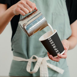 エスプレッソブラック&ホワイトプロフェッショナルコーヒーショップ 紙コップ