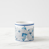 エスプレッソマグカップに咲くハナミズキ エスプレッソカップ (正面)