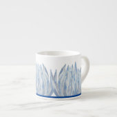 エスプレッソマグカップに青いチョークが付く エスプレッソカップ (正面右)