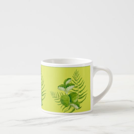 エスプレッソマグカップのグリーンの型枠 エスプレッソカップ (右)