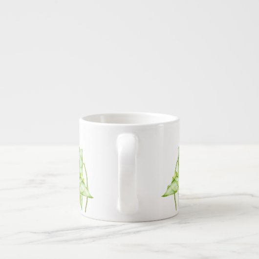 エスプレッソマグカップの葉の多い彫刻 エスプレッソカップ (裏面)